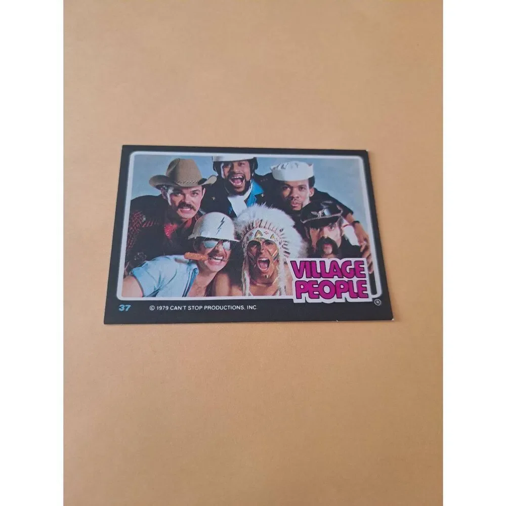 Vintage 1979 Village People Trading Card #37 Disco Era Vintage Music Collectible